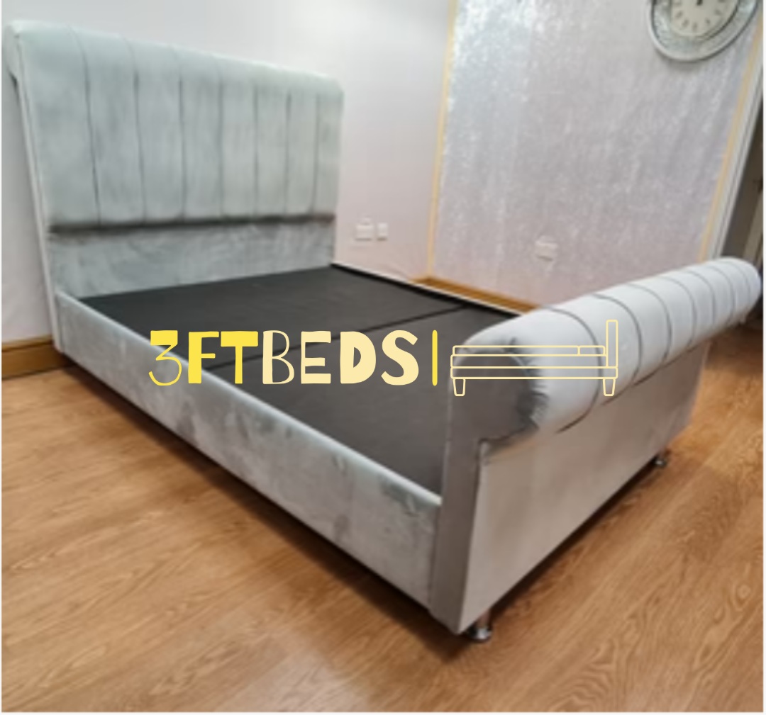 Charlotte Scroll 3ft Single Frame Bed